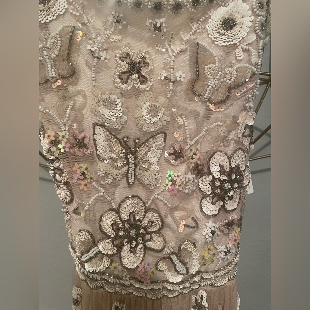 NWT Needle and Thread Pink Petal cluster bib gown xs 🦋 - Picture 11 of 16